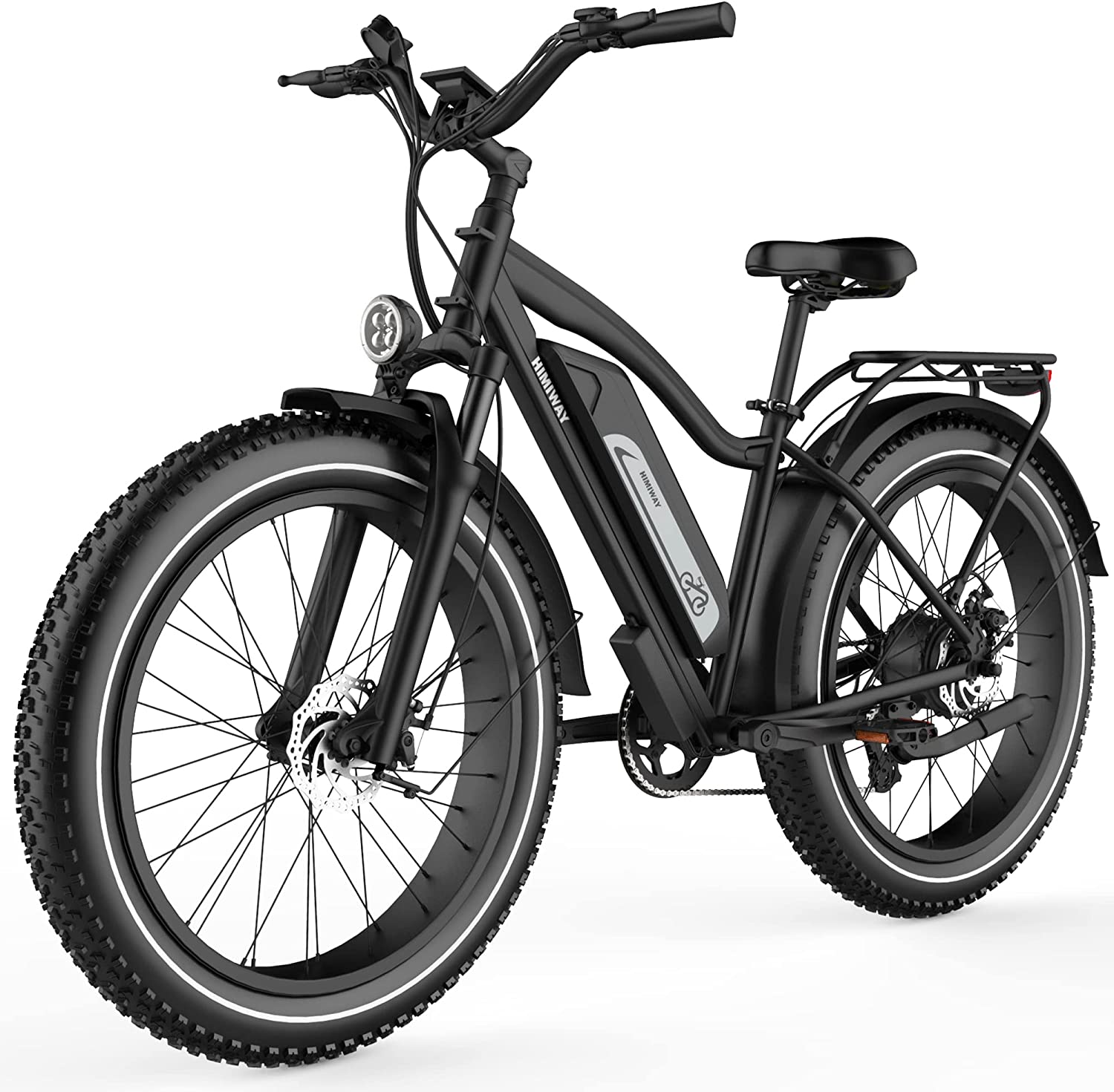 Himiway Cruiser 26x4 Fat Tire Electric Bike for Adults, 60Miles Range 48V 17.5Ah Battery 750W Motor Ebike