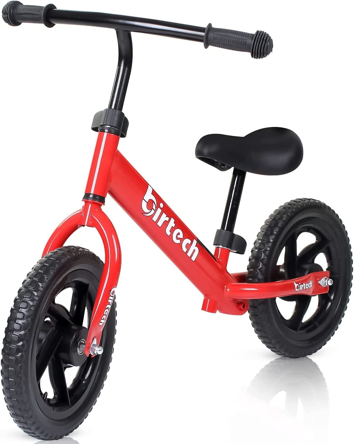 Balance Bike for 2,3,4 Years Old, Toddler Walking Bike No Pedal Balance Bike with Adjustable Handlebar and Seat, RedPinkBlackBlue