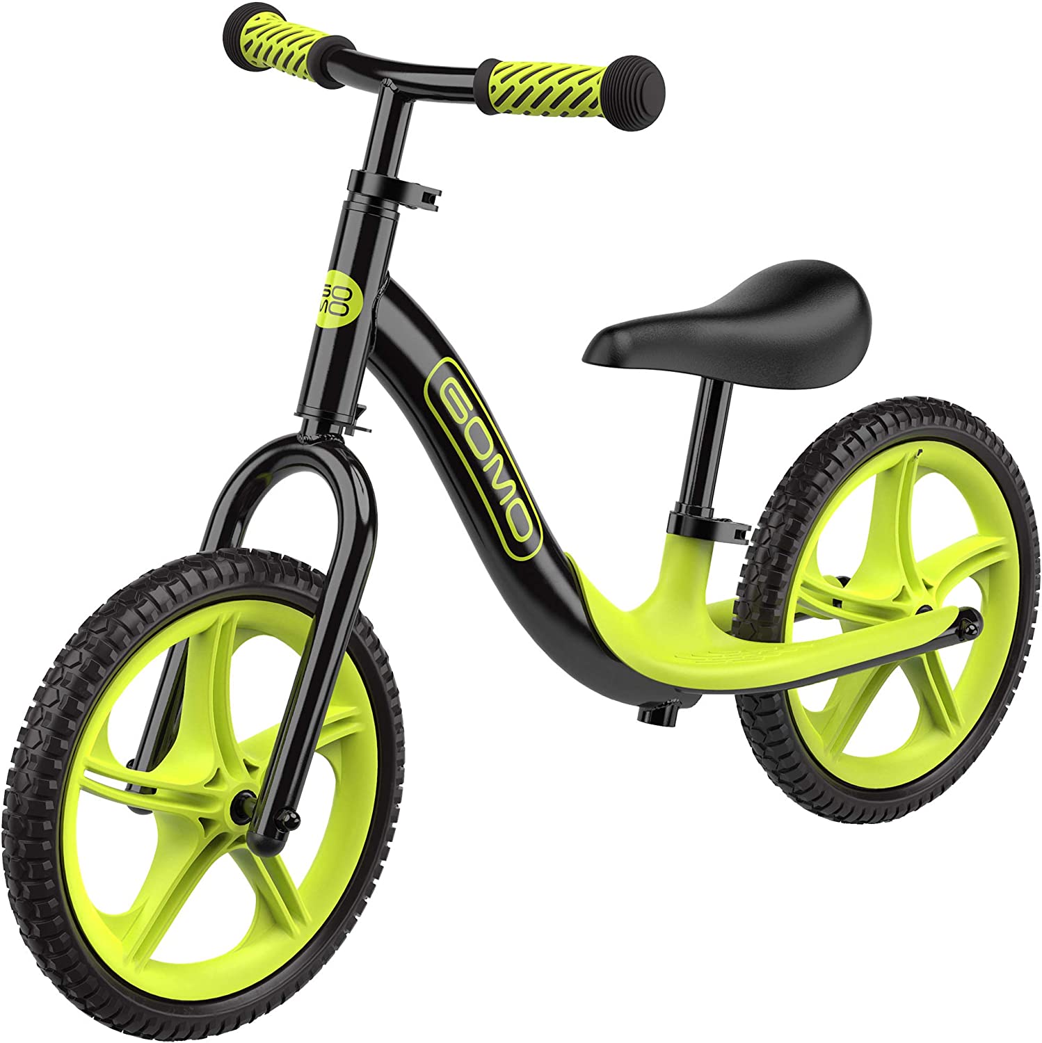 GOMO Balance Bike Toddler Training Bike for 18 Months, 2, 3, 4 and 5 Year Old Kids Ultra Cool Colors Push Bikes for ToddlersNo Pedal Scooter Bicycle with Footrest