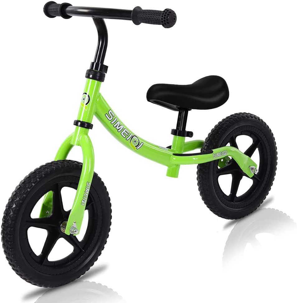 SIMEIQI Lightweight Sport Balance Bike for Toddlers and Kids Ages 2 3 4 5 Years Old No Pedal Walking Balance Training Bicycle Adjustable Seat and Handlebar Height