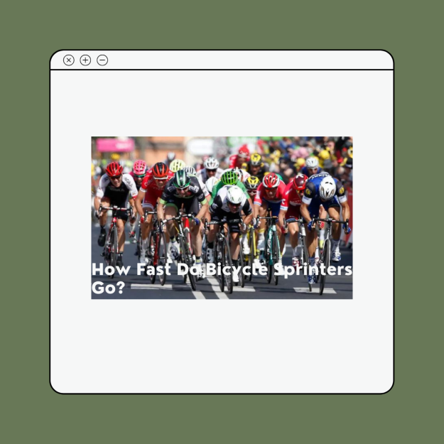 How Fast Do Bicycle Sprinters Go?