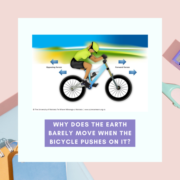 Why Does the Earth Barely Move When The Bicycle Pushes on It?